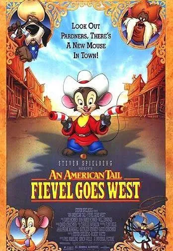 Plakat: Amerykańska opowieść. Fievel jedzie na Zachód