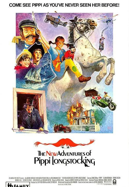 Plakat: Nowe przygody Pippi Langstrumpf