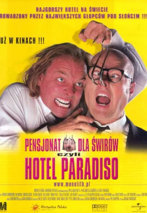 Plakat: Pensjonat dla świrów, czyli hotel Paradiso