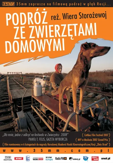 Plakat: Podróż ze zwierzętami domowymi