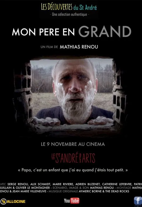 Plakat: Mon père en grand