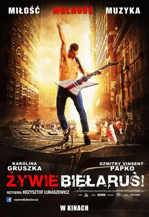 Plakat: Żywie Biełaruś!