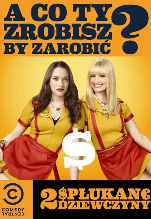 Plakat: Dwie spłukane dziewczyny