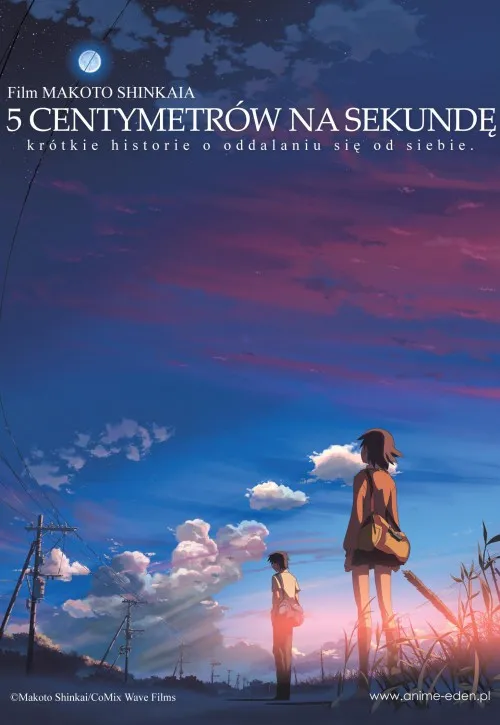 Plakat: 5 centymetrów na sekundę