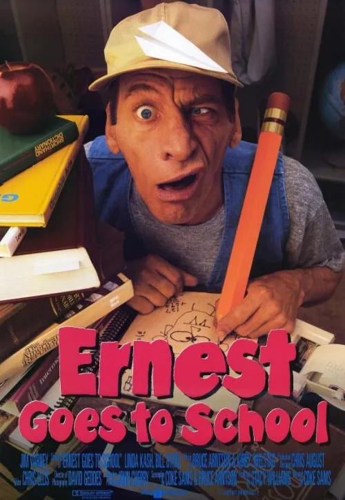 Plakat: Ernest idzie do szkoły