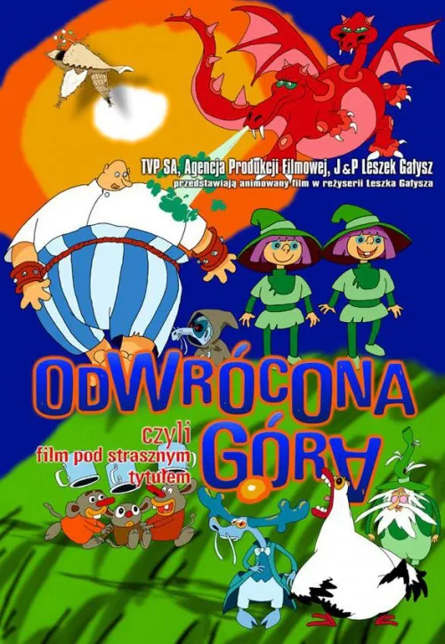 Plakat: Odwrócona góra albo film pod strasznym tytułem