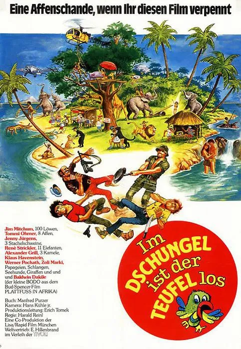 Plakat: Im Dschungel ist der Teufel los