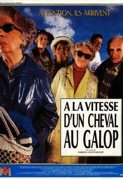 Plakat: À la vitesse d'un cheval au galop