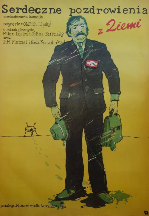 Plakat: Srdečný pozdrav ze zeměkoule