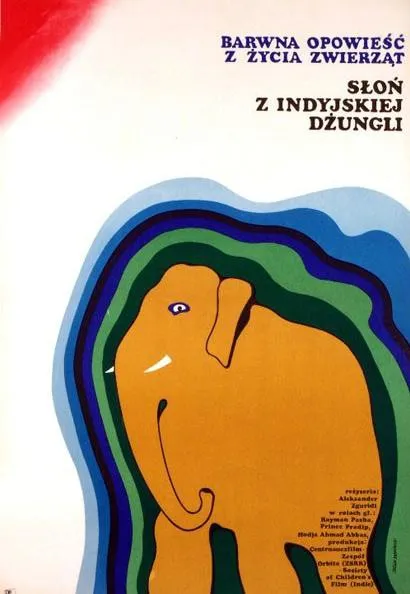 Plakat: Słoń z indyjskiej dżungli