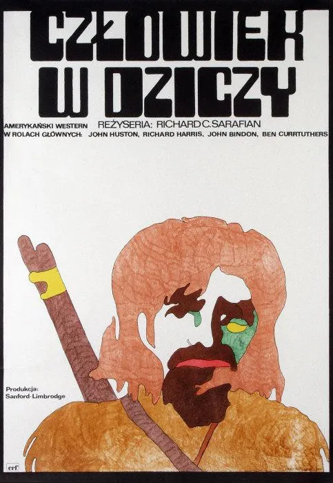 Plakat: Człowiek w dziczy