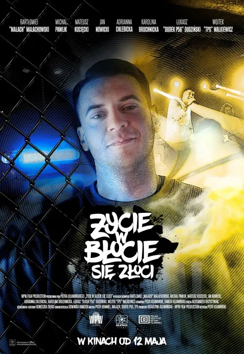 Plakat: Życie w błocie się złoci