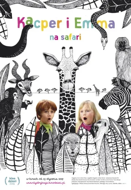 Plakat: Karsten og Petra på safari