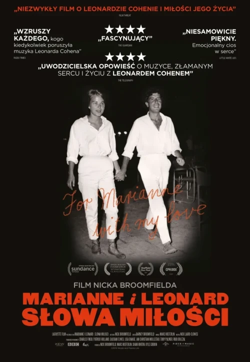 Plakat: Marianne i Leonard: Słowa miłości