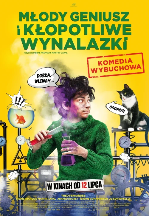 Plakat: Młody geniusz i klopotliwe wynalazki