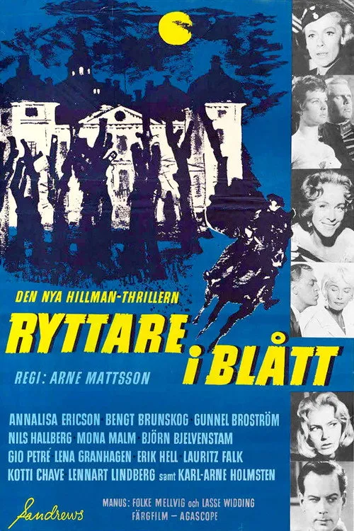 Plakat: Ryttare i blått