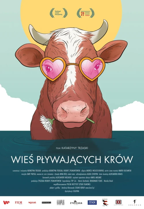 Plakat: Wieś pływających krów