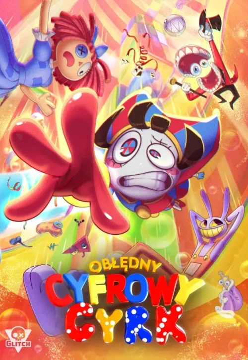 Plakat: Obłędny Cyfrowy Cyrk
