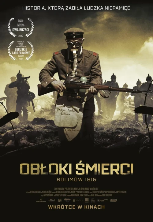 Plakat: Obłoki śmierci. Bolimów 1915