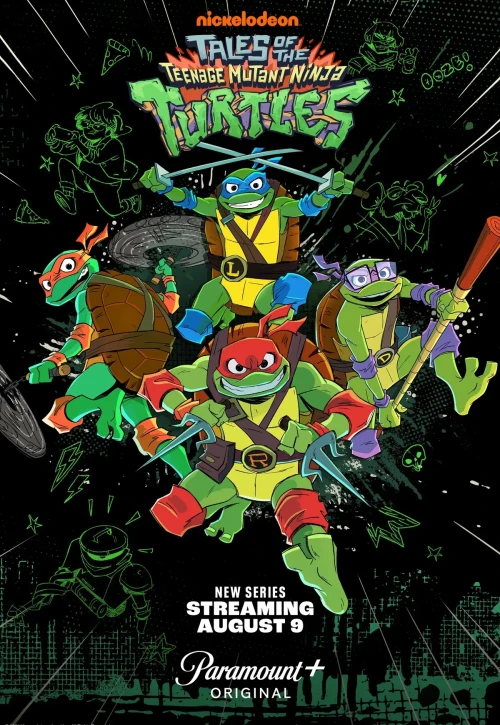 Plakat: Opowieści o Wojowniczych Żółwiach Ninja