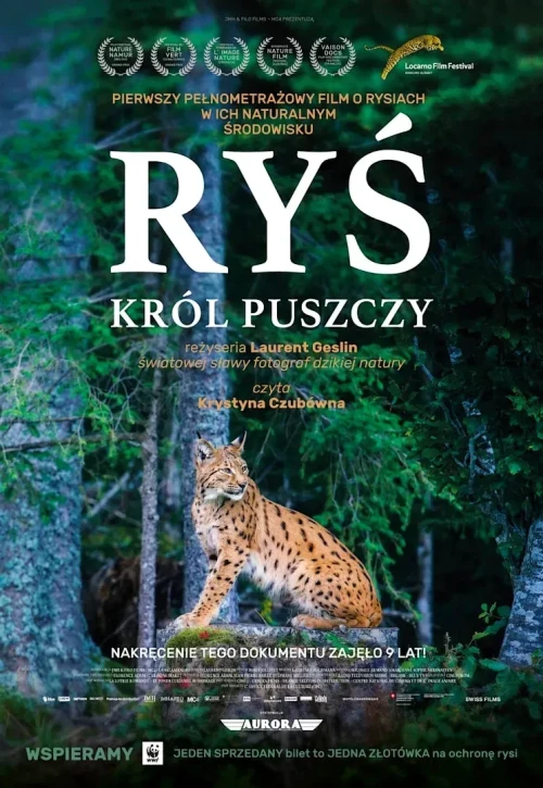 Plakat: Ryś. Król puszczy
