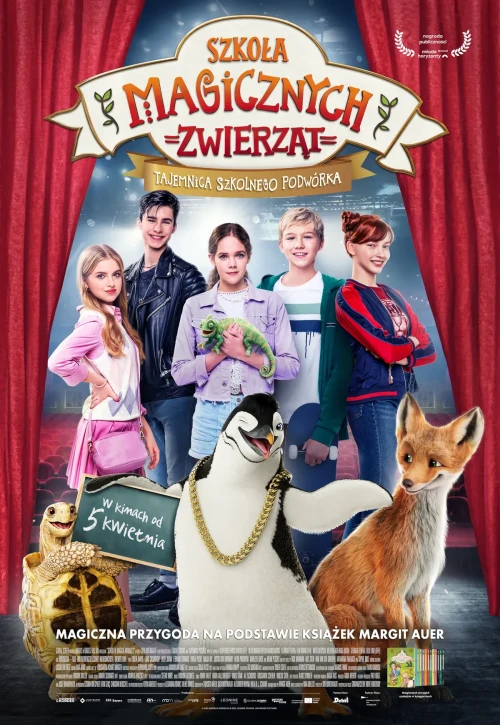 Plakat: Szkoła magicznych zwierząt. Tajemnica szkolnego podwórka