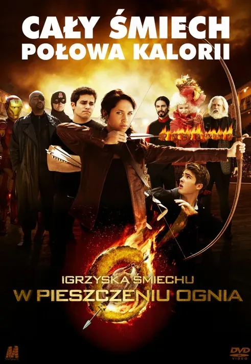 Plakat: Igrzyska śmiechu: W pieszczeniu ognia