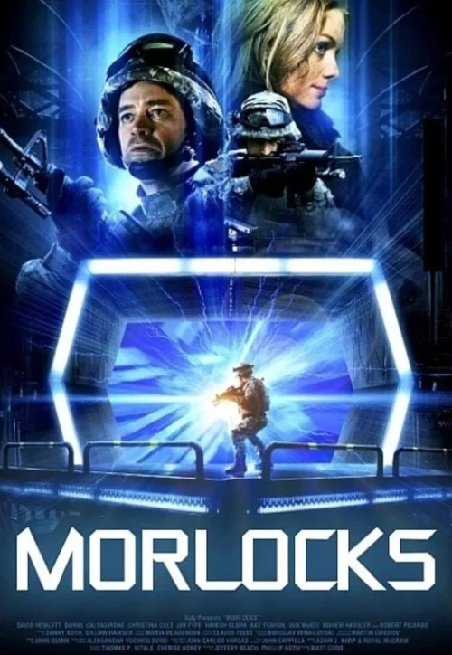 Plakat: Morlokowie i wehikuł czasu