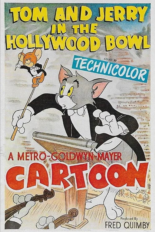 Plakat: Tom i Jerry w Hollywoodzkiej muszli koncertowej