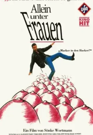 Plakat: Allein unter Frauen