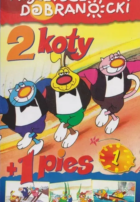 Plakat: 2 koty + 1 pies