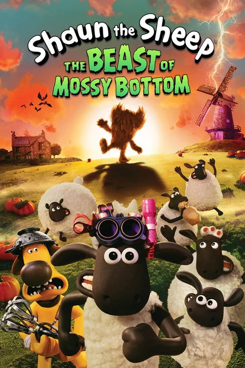 Plakat: Baranek Shaun i kudłata bestia