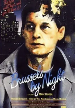 Plakat: Bruksela nocą