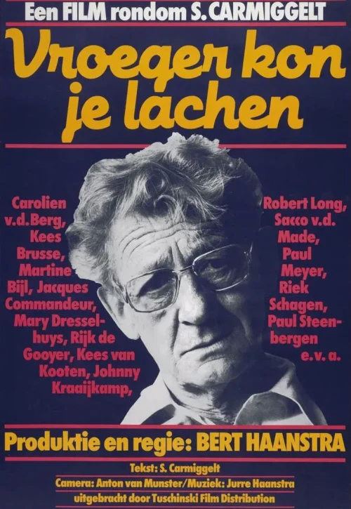 Plakat: Vroeger kon je lachen