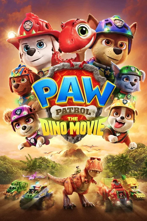 Plakat: Psi Patrol i dinozaury