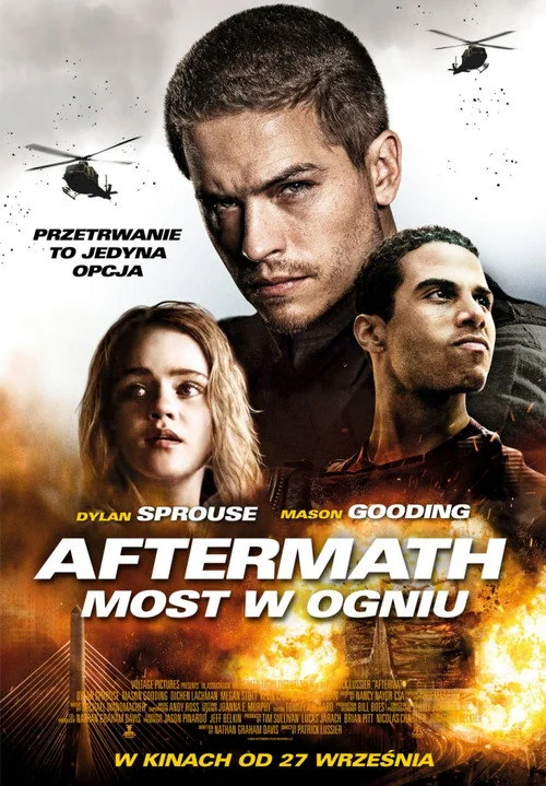 Plakat: Aftermath. Most w ogniu