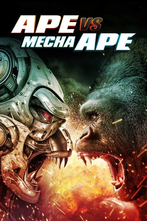 Plakat: Małpa kontra Mechamałp
