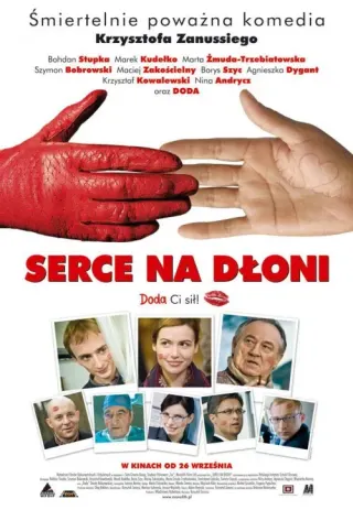 Plakat: Serce na dłoni