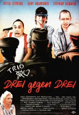 Plakat: Drei gegen drei