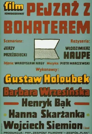 Plakat: Pejzaż z bohaterem
