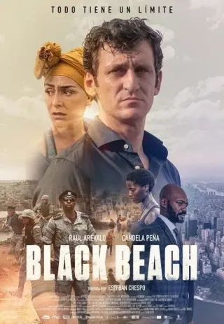 Plakat: Czarna plaża