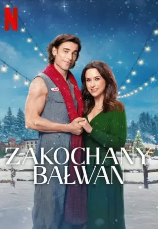 Plakat: Zakochany bałwan
