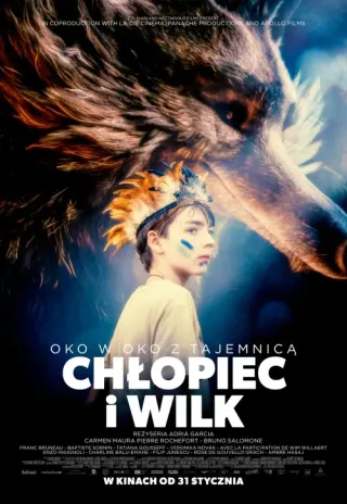 Plakat: Chłopiec i wilk