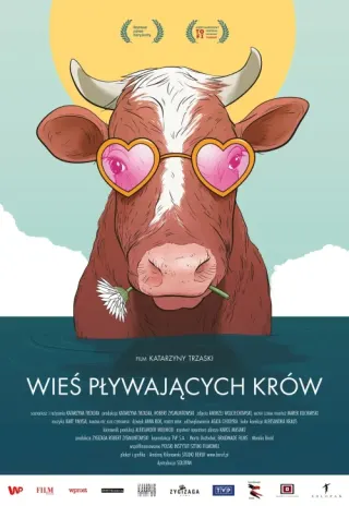 Plakat: Wieś pływających krów