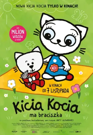 Plakat: Kicia Kocia ma braciszka