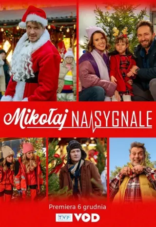 Plakat: Mikołaj na sygnale