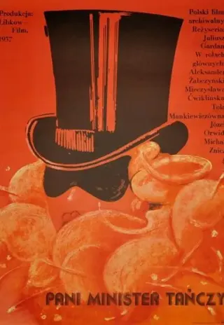 Plakat: Pani minister tańczy