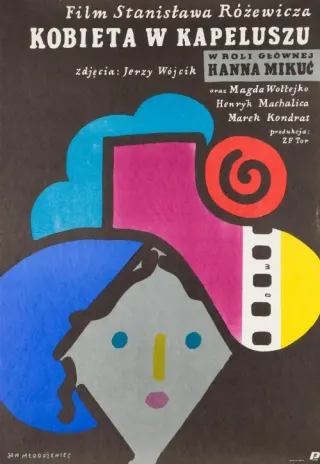 Plakat: Kobieta w kapeluszu