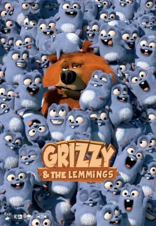 Plakat: Grizzy i lemingi