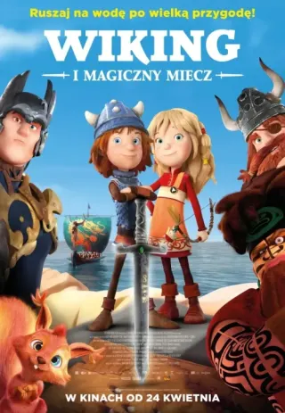 Plakat: Wiking i magiczny miecz